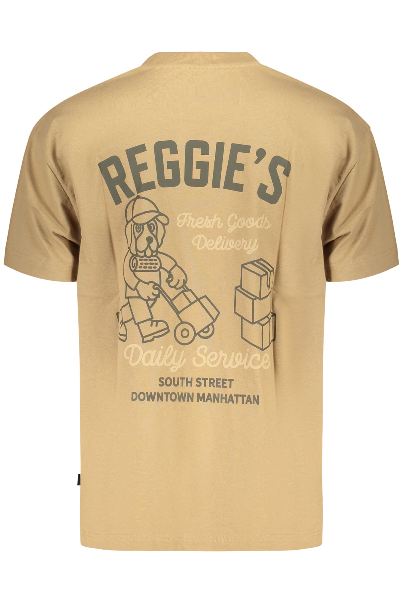 REFRIGIWEAR T-SHIRT MANICHE CORTE UOMO MARRONE