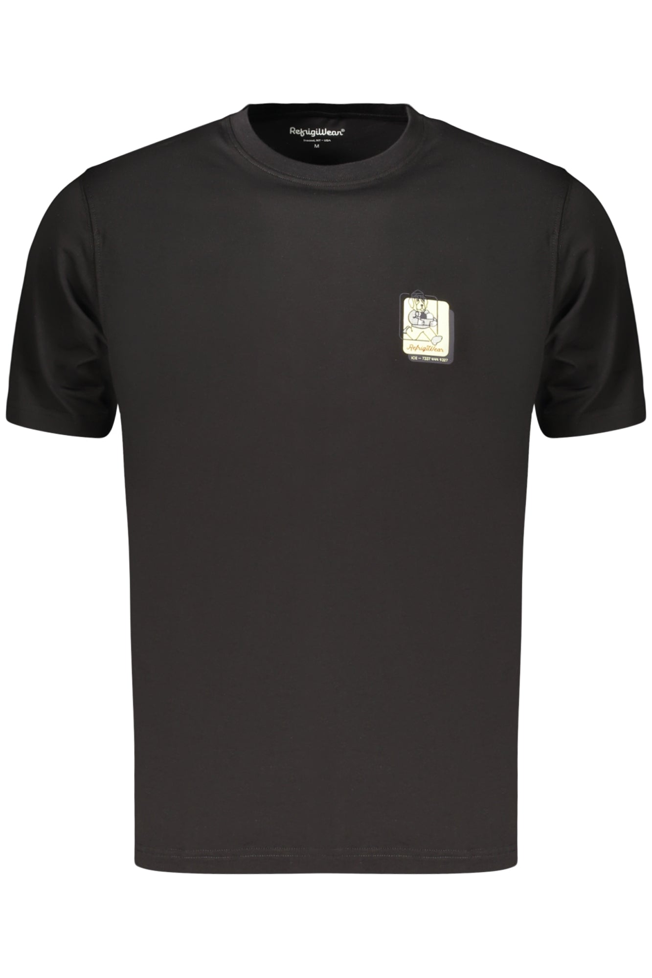 REFRIGIWEAR T-SHIRT MANICHE CORTE UOMO NERO