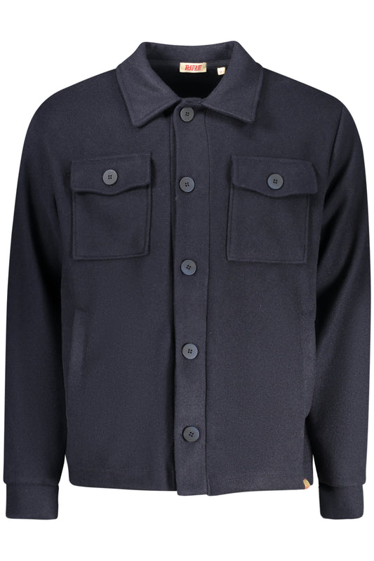 RIFLE CAMICIA MANICHE LUNGHE UOMO BLU
