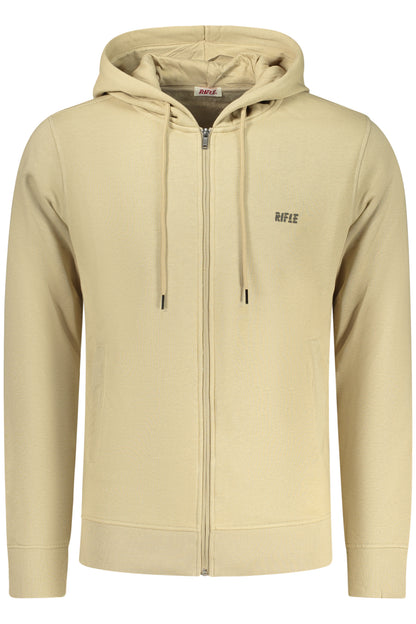 RIFLE FELPA CON ZIP UOMO BEIGE