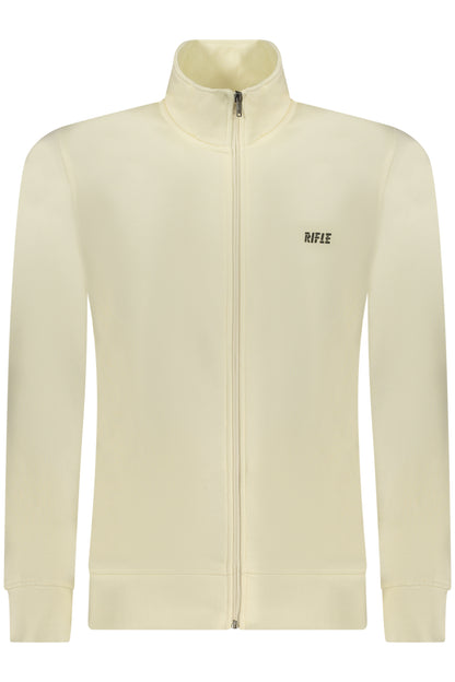 RIFLE FELPA CON ZIP UOMO BIANCO