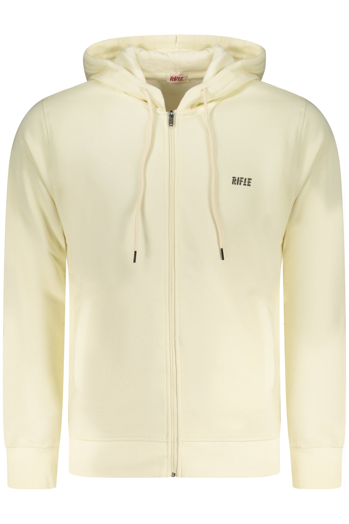 RIFLE FELPA CON ZIP UOMO BIANCO