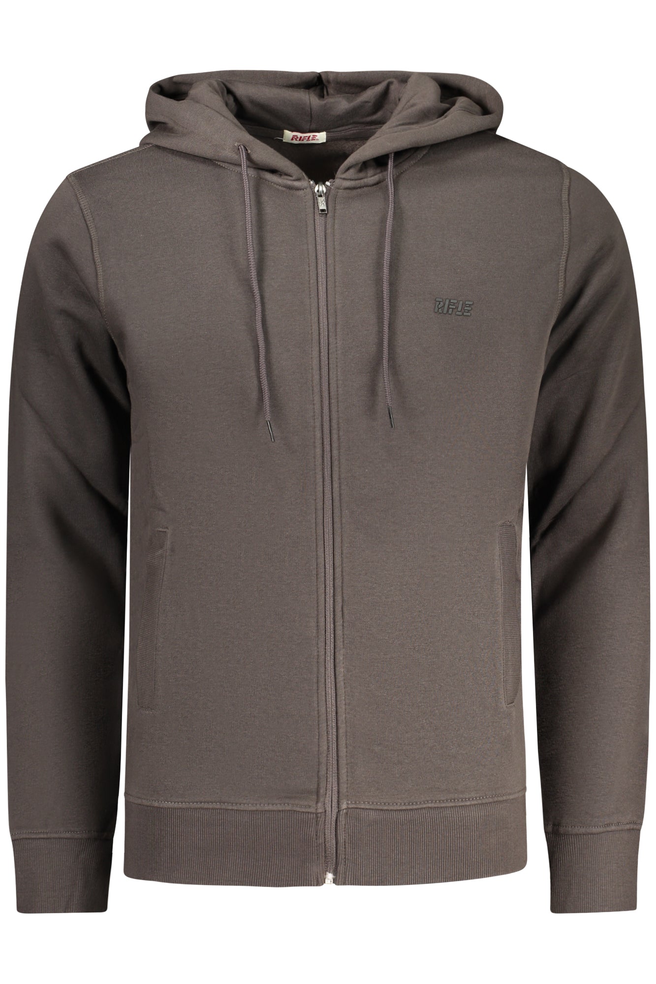 RIFLE FELPA CON ZIP UOMO GRIGIO