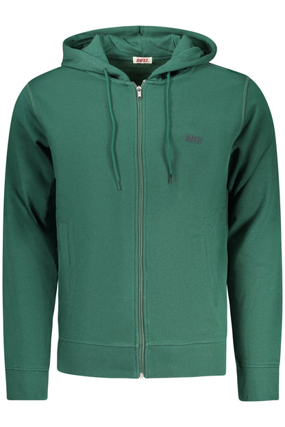 RIFLE FELPA CON ZIP UOMO VERDE