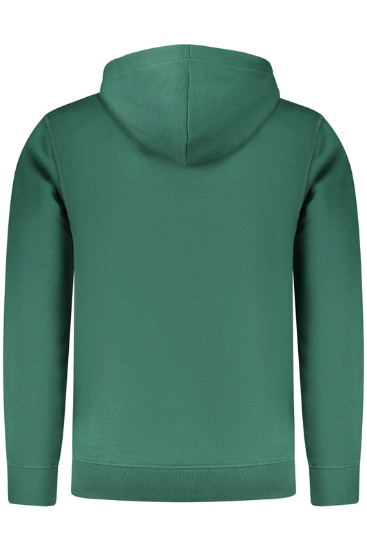 RIFLE FELPA CON ZIP UOMO VERDE