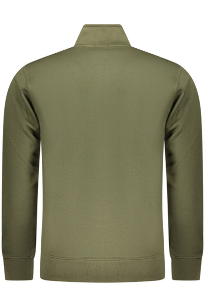 RIFLE FELPA CON ZIP UOMO VERDE