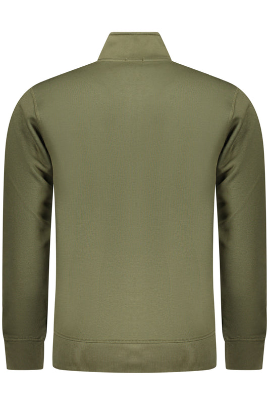 RIFLE FELPA CON ZIP UOMO VERDE