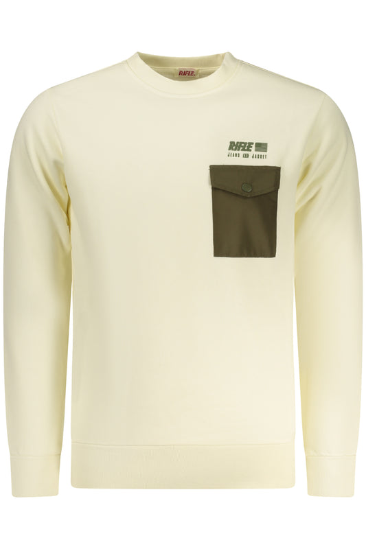 RIFLE FELPA SENZA ZIP UOMO BIANCO