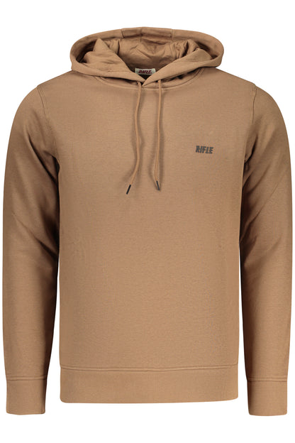 RIFLE FELPA SENZA ZIP UOMO MARRONE