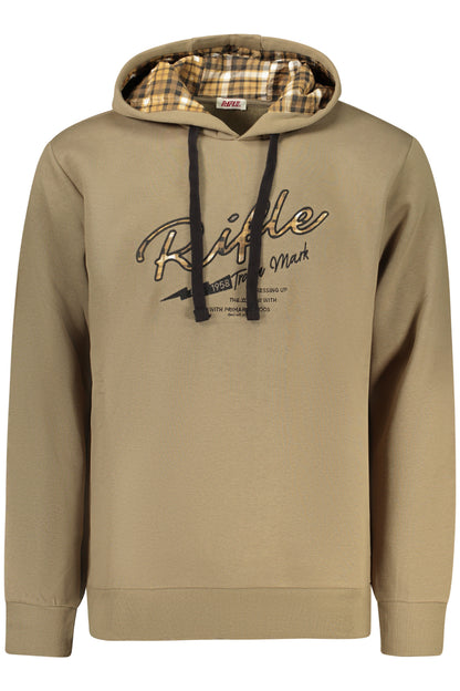 RIFLE FELPA SENZA ZIP UOMO MARRONE