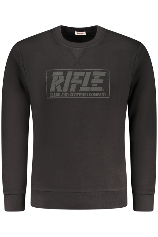 RIFLE FELPA SENZA ZIP UOMO NERO