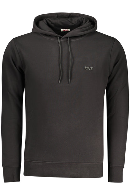 RIFLE FELPA SENZA ZIP UOMO NERO