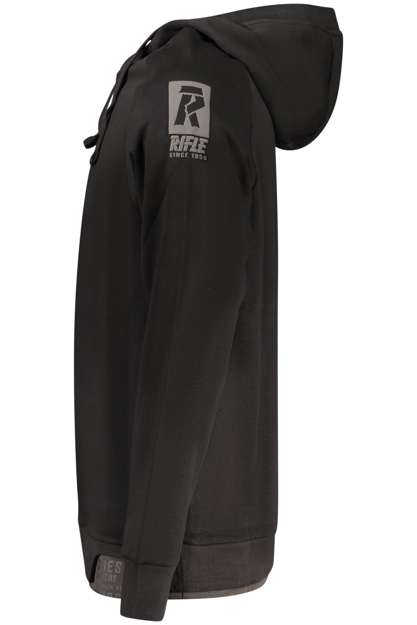 RIFLE FELPA SENZA ZIP UOMO NERO