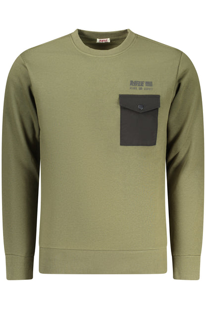 RIFLE FELPA SENZA ZIP UOMO VERDE