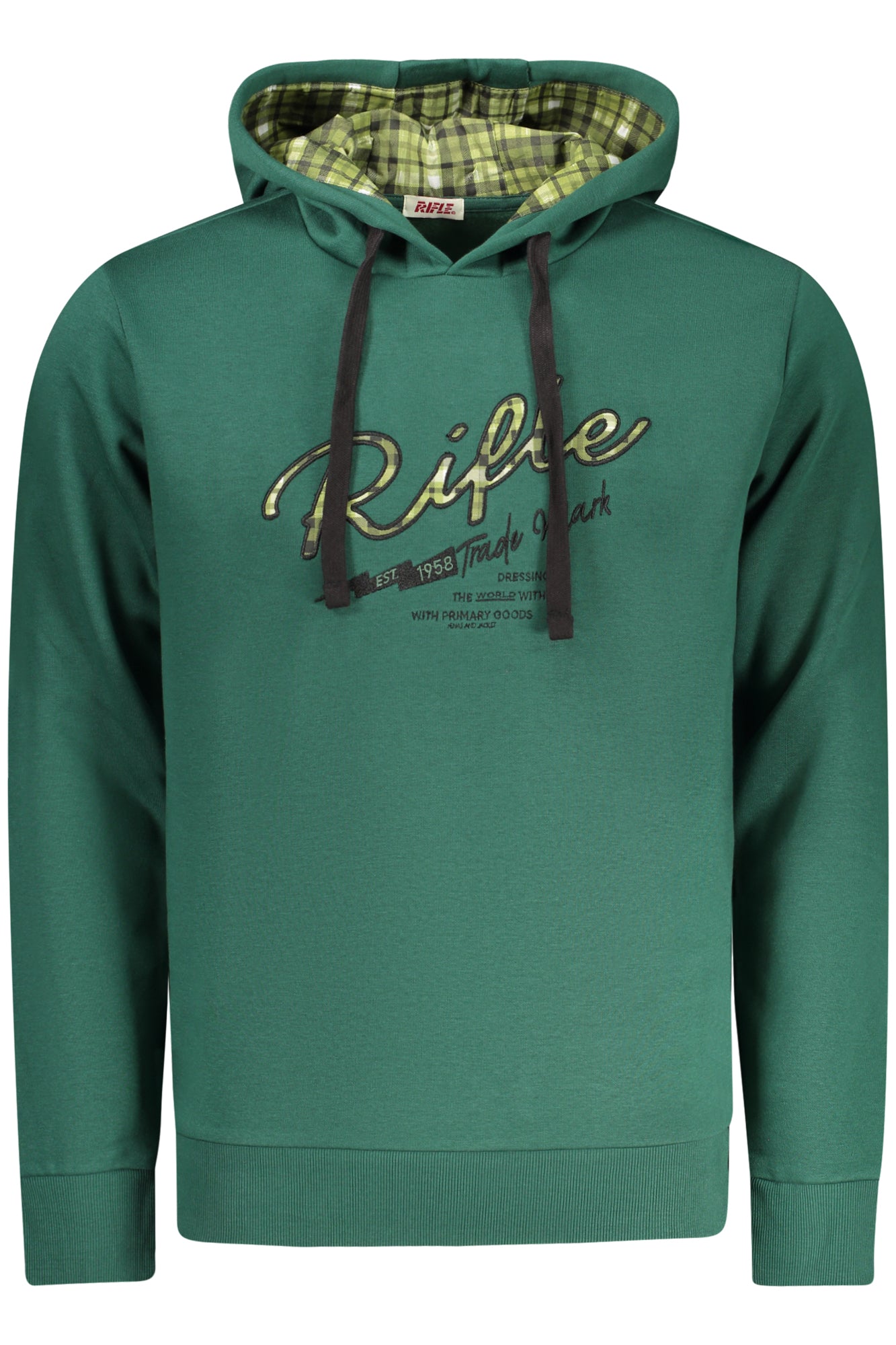 RIFLE FELPA SENZA ZIP UOMO VERDE