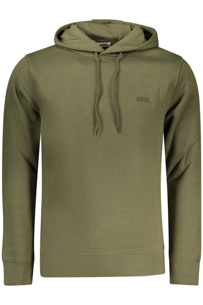 RIFLE FELPA SENZA ZIP UOMO VERDE