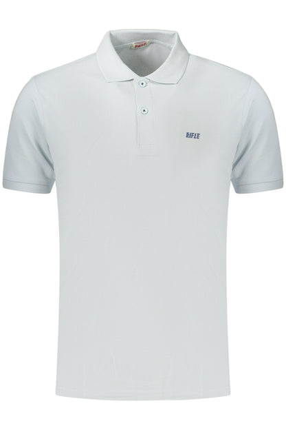 RIFLE POLO MANICHE CORTE UOMO AZZURRO