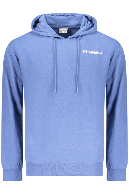 SUPERGA FELPA SENZA ZIP UOMO AZZURRO