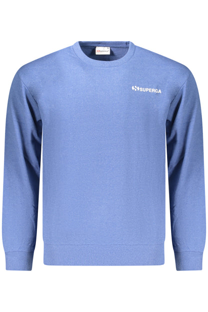 SUPERGA FELPA SENZA ZIP UOMO AZZURRO