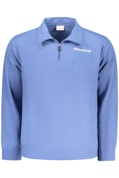 SUPERGA FELPA SENZA ZIP UOMO AZZURRO