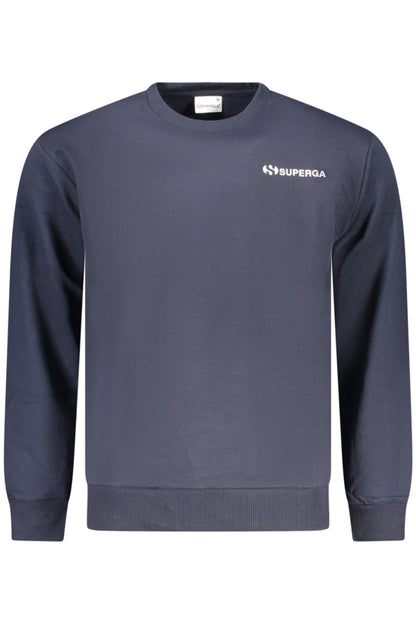 SUPERGA FELPA SENZA ZIP UOMO BLU