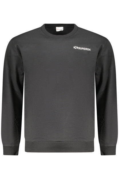SUPERGA FELPA SENZA ZIP UOMO NERO