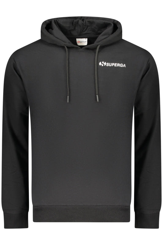 SUPERGA FELPA SENZA ZIP UOMO NERO