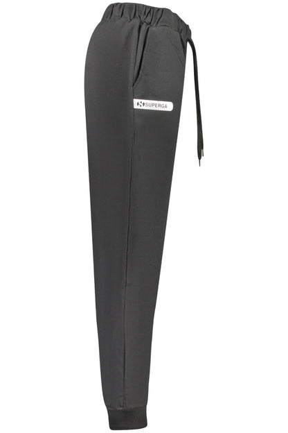SUPERGA PANTALONE TUTA LUNGO UOMO NERO
