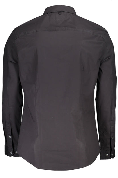 TOMMY HILFIGER CAMICIA MANICHE LUNGHE UOMO NERO