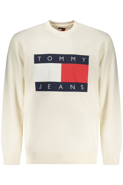 TOMMY HILFIGER FELPA SENZA ZIP UOMO BIANCO