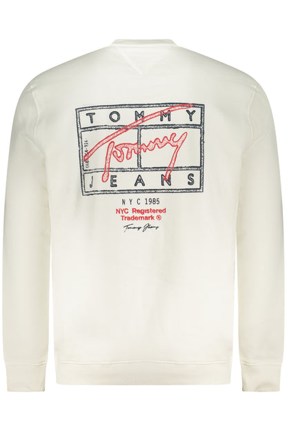 TOMMY HILFIGER FELPA SENZA ZIP UOMO BIANCO