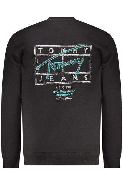TOMMY HILFIGER FELPA SENZA ZIP UOMO NERO