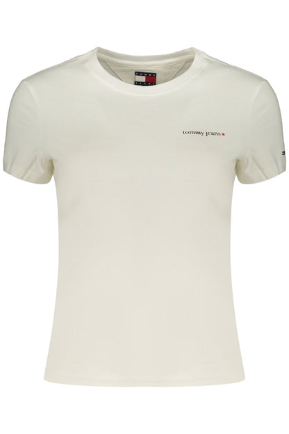 TOMMY HILFIGER T-SHIRT MANICHE CORTE DONNA BIANCO