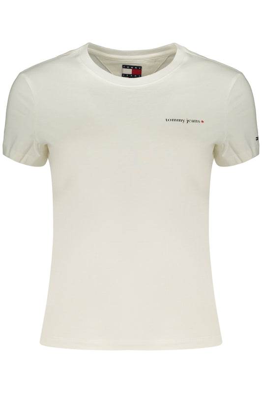 TOMMY HILFIGER T-SHIRT MANICHE CORTE DONNA BIANCO