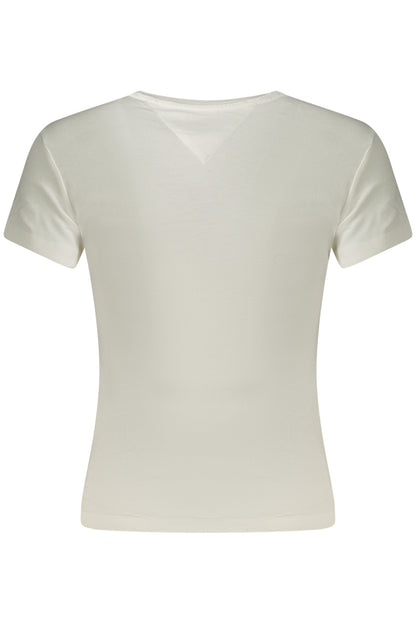 TOMMY HILFIGER T-SHIRT MANICHE CORTE DONNA BIANCO