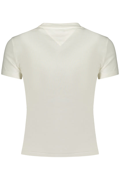 TOMMY HILFIGER T-SHIRT MANICHE CORTE DONNA BIANCO