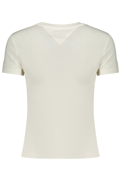 TOMMY HILFIGER T-SHIRT MANICHE CORTE DONNA BIANCO