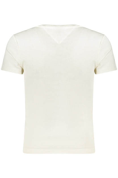 TOMMY HILFIGER T-SHIRT MANICHE CORTE DONNA BIANCO