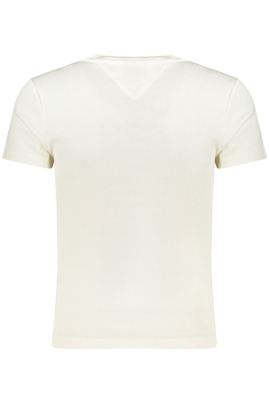 TOMMY HILFIGER T-SHIRT MANICHE CORTE DONNA BIANCO