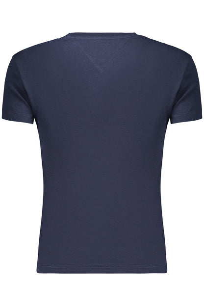 TOMMY HILFIGER T-SHIRT MANICHE CORTE DONNA BLU