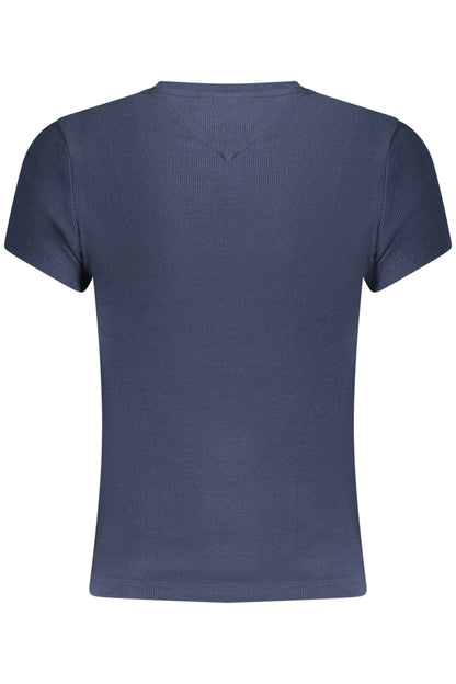 TOMMY HILFIGER T-SHIRT MANICHE CORTE DONNA BLU