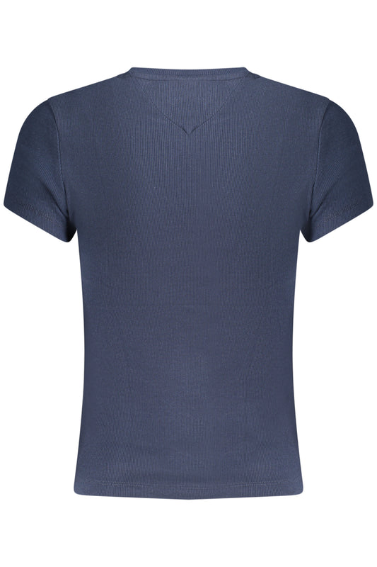 TOMMY HILFIGER T-SHIRT MANICHE CORTE DONNA BLU