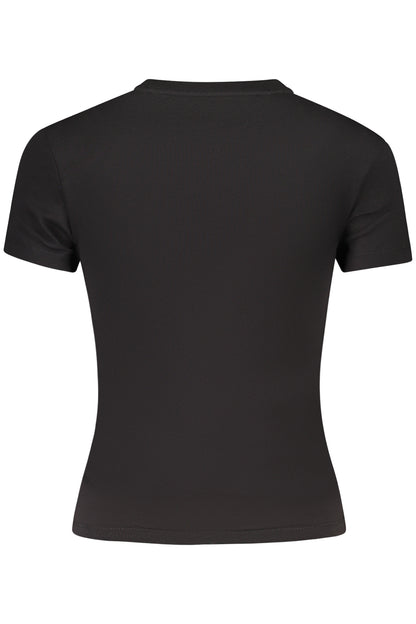 TOMMY HILFIGER T-SHIRT MANICHE CORTE DONNA NERO