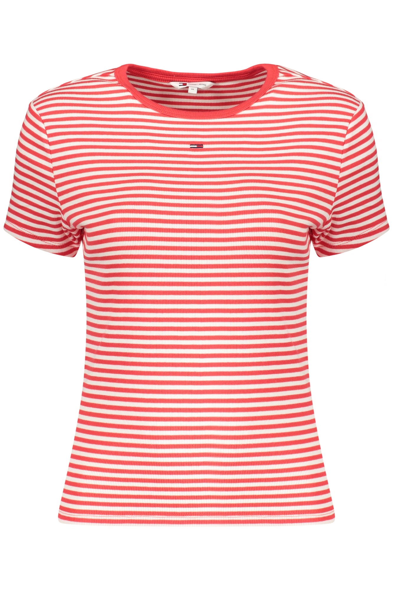 TOMMY HILFIGER T-SHIRT MANICHE CORTE DONNA ROSSO