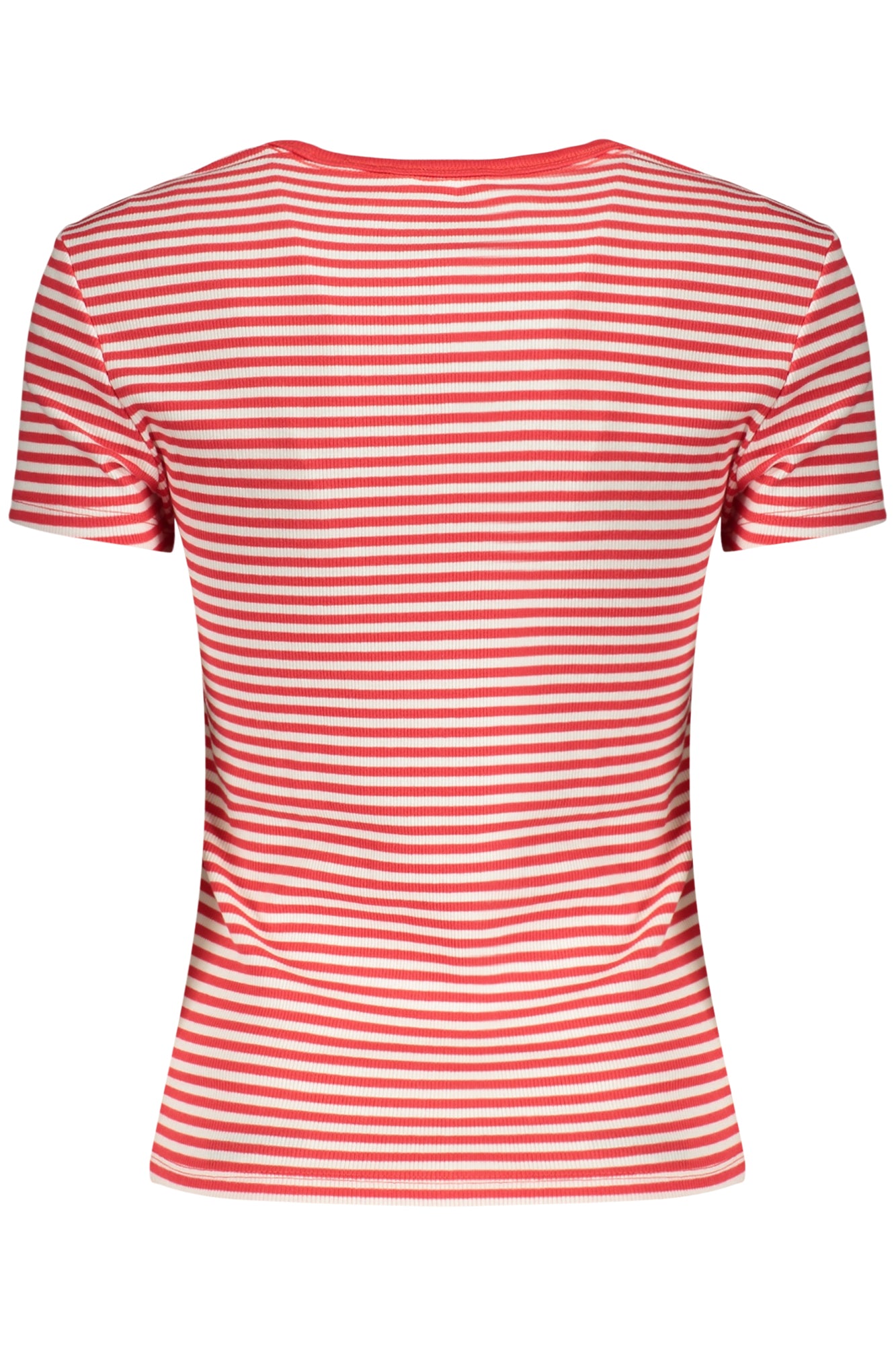 TOMMY HILFIGER T-SHIRT MANICHE CORTE DONNA ROSSO