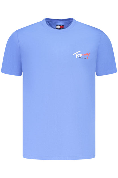 TOMMY HILFIGER T-SHIRT MANICHE CORTE UOMO AZZURRO