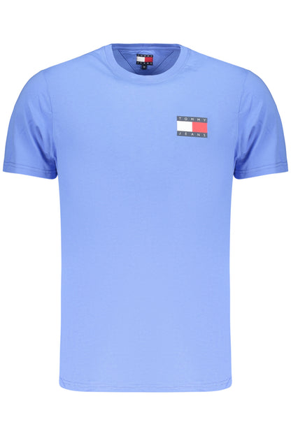TOMMY HILFIGER T-SHIRT MANICHE CORTE UOMO AZZURRO