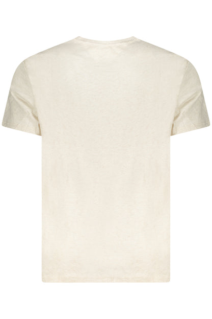 TOMMY HILFIGER T-SHIRT MANICHE CORTE UOMO BEIGE