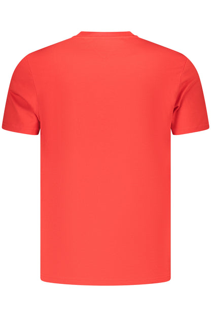 TOMMY HILFIGER T-SHIRT MANICHE CORTE UOMO ROSSO