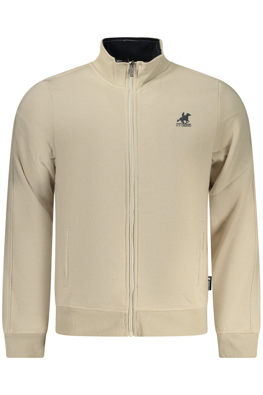 U.S. GRAND FELPA CON ZIP UOMO BEIGE